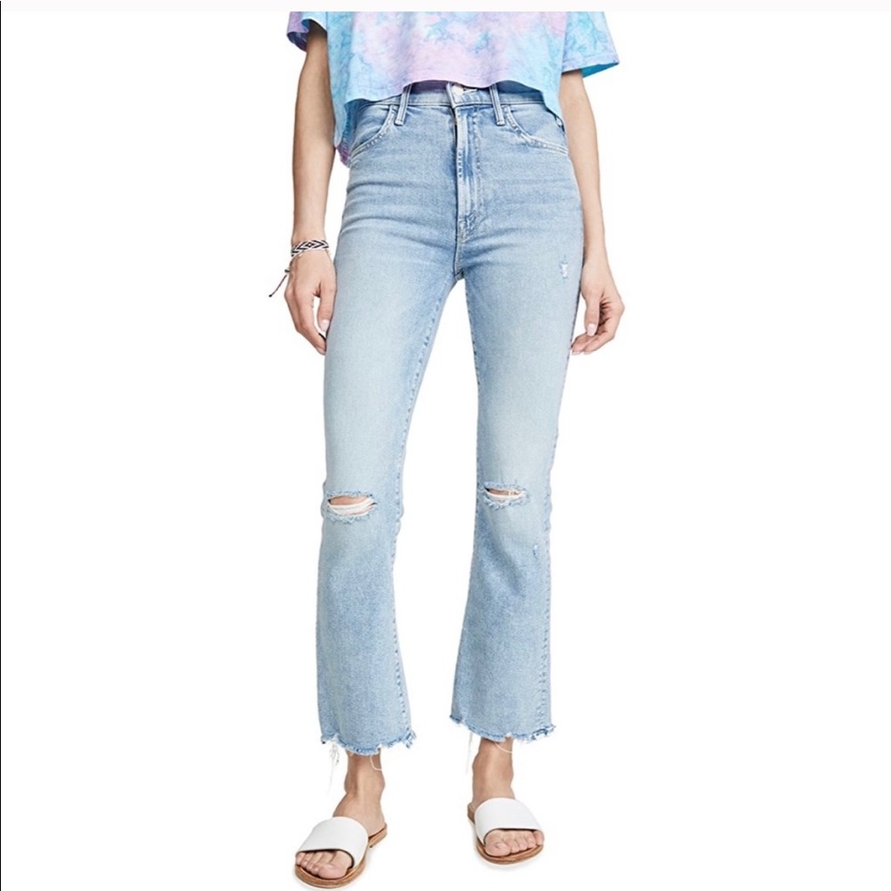 MOTHER Hustler Ankle Chew Drinking By The Pool